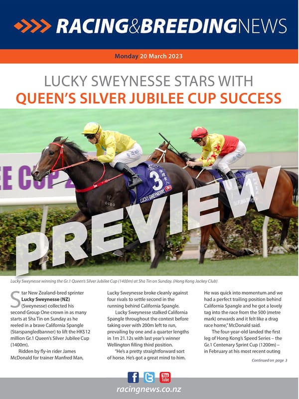 NZ Racing and Breeding News – 20 March 2023