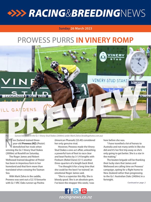 NZ Racing and Breeding News – 26 March 2023