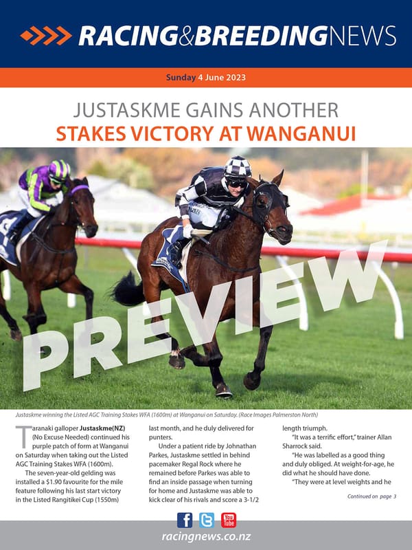 NZ Racing and Breeding News - 04 June 2023