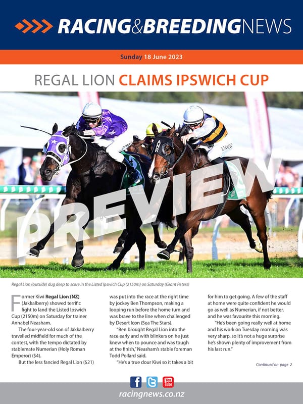 NZ Racing and Breeding News – 18 June 2023