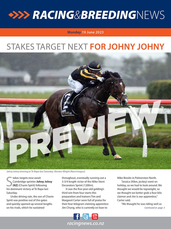 NZ Racing and Breeding News – 19 June 2023