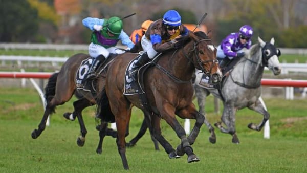 Champion jumper claims flat race win