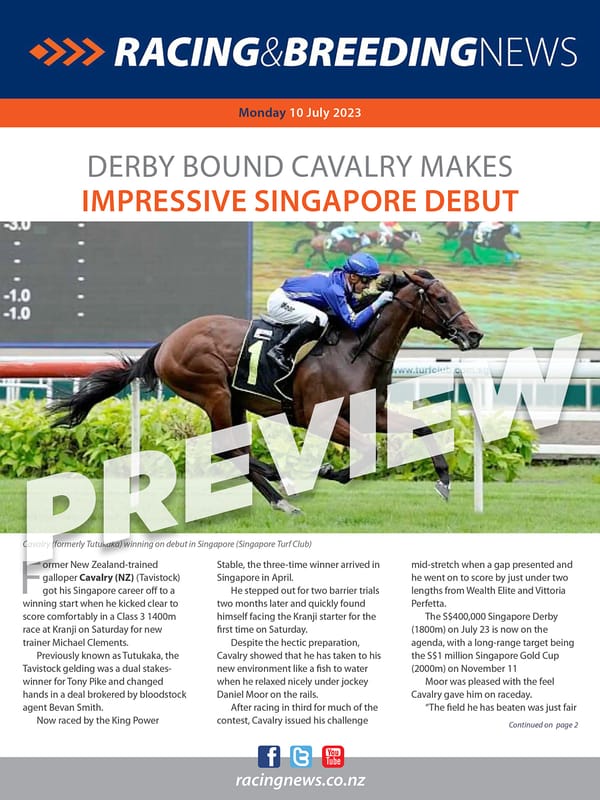 NZ Racing and Breeding News – 10 July 2023