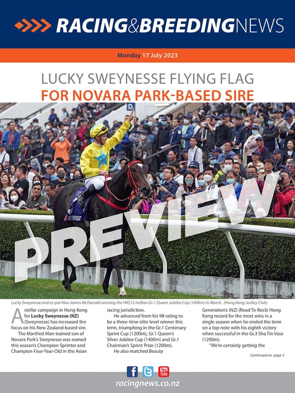 NZ Racing and Breeding News – 17 July 2023