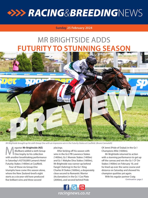 NZ Racing and Breeding News – 25 February 2024
