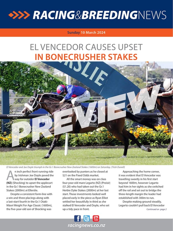 NZ Racing and Breeding News – 10 March 2024