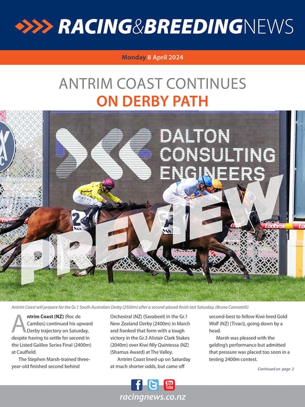 NZ Racing and Breeding News – 08 April 2024
