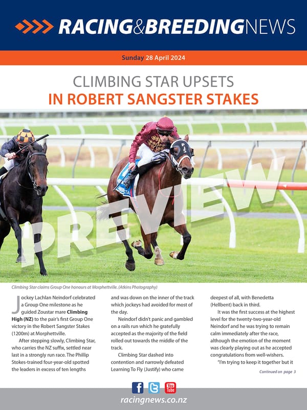 NZ Racing and Breeding News – 28 April 2024