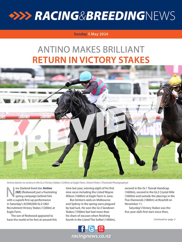 NZ Racing and Breeding News – 05 May 2024