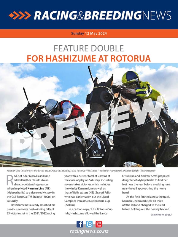 NZ Racing and Breeding News – 12 May 2024
