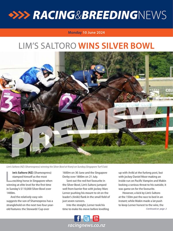 NZ Racing and Breeding News – 10 June 2024