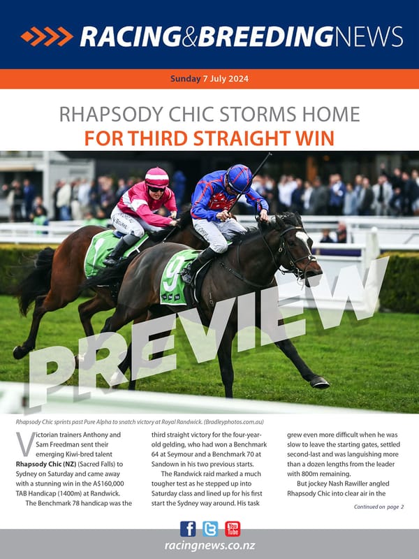 NZ Racing and Breeding News – 07 July 2024