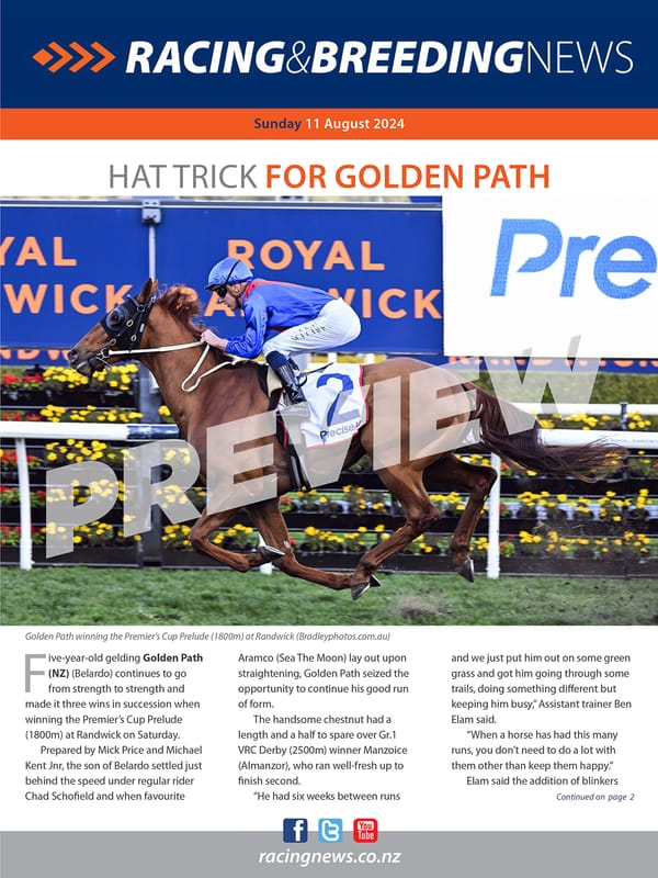 NZ Racing and Breeding News – 11 August 2024