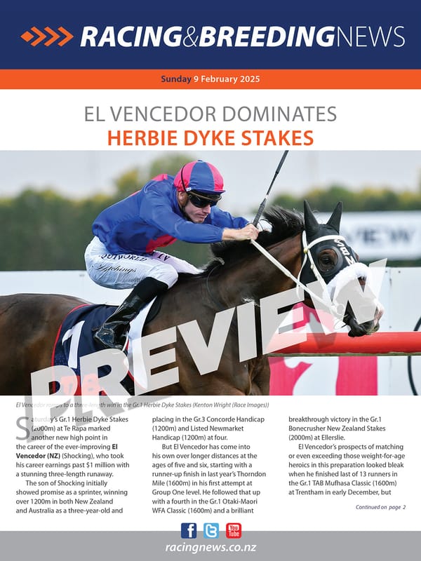 NZ Racing and Breeding News – 09 February 2025