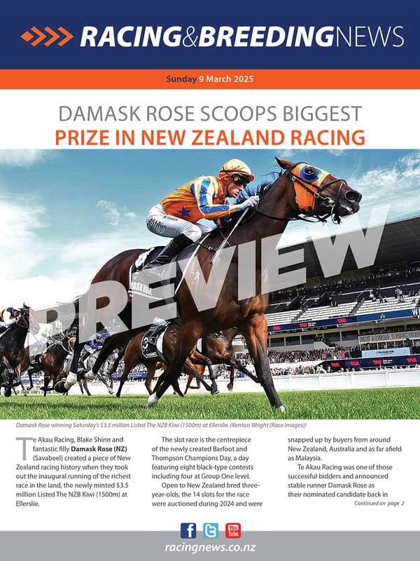 NZ Racing and Breeding News – 09 March 2025